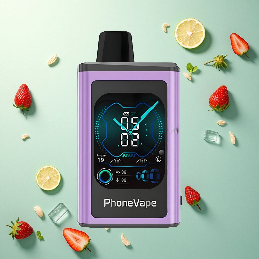 JNR PhoneVape 30000 Aardbeienijs Type-C 850mAh Nicotine 2% 5%