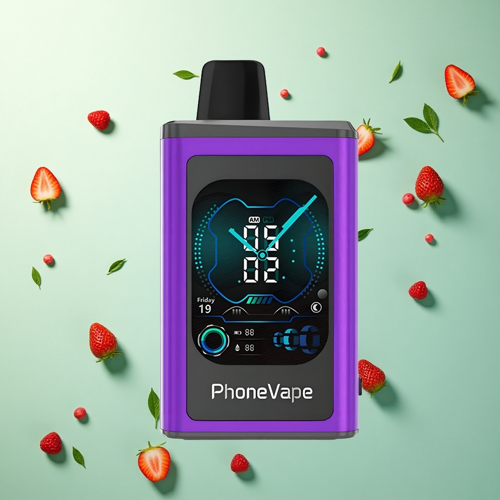 JNR PhoneVape 30000 Kers Aardbei Framboos Wegwerp Vape met 850mAh en nicotine 2% 5%