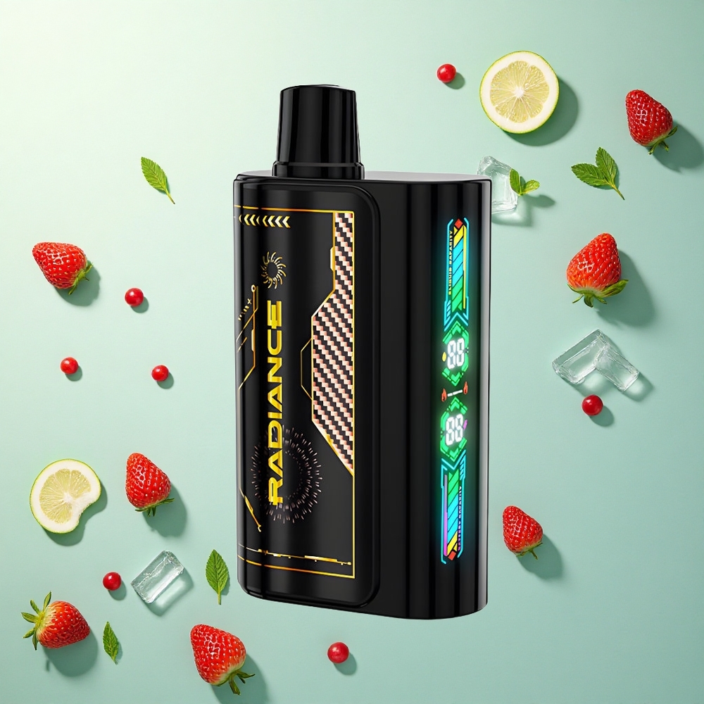 JNR Radiance 31000 Aardbei Framboos Kers IJs met 28ml E-liquid en 950 mAh