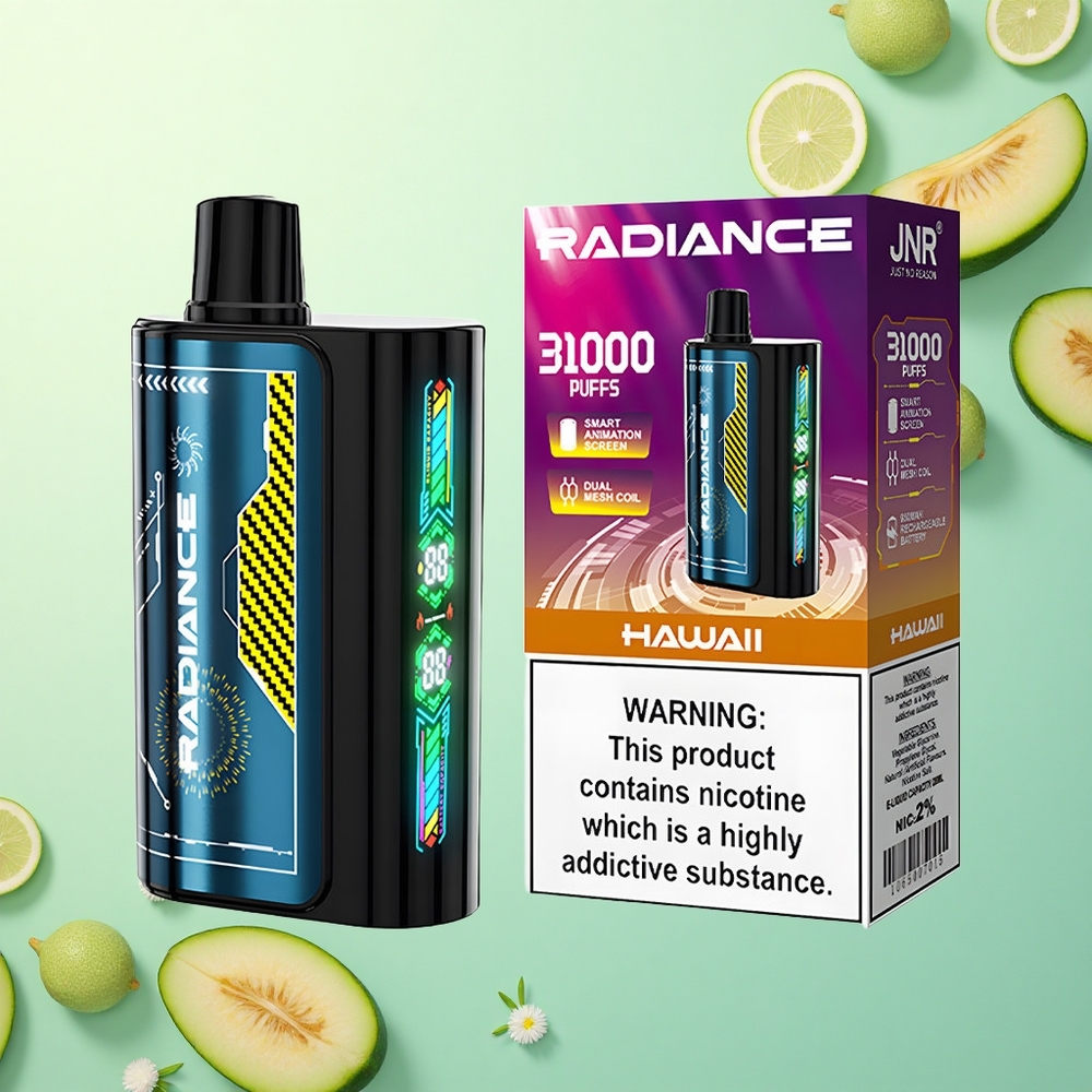 JNR Radiance 31000 Hawaii Dual Mesh Coil 28ml Nicotine 2% 950mAh
