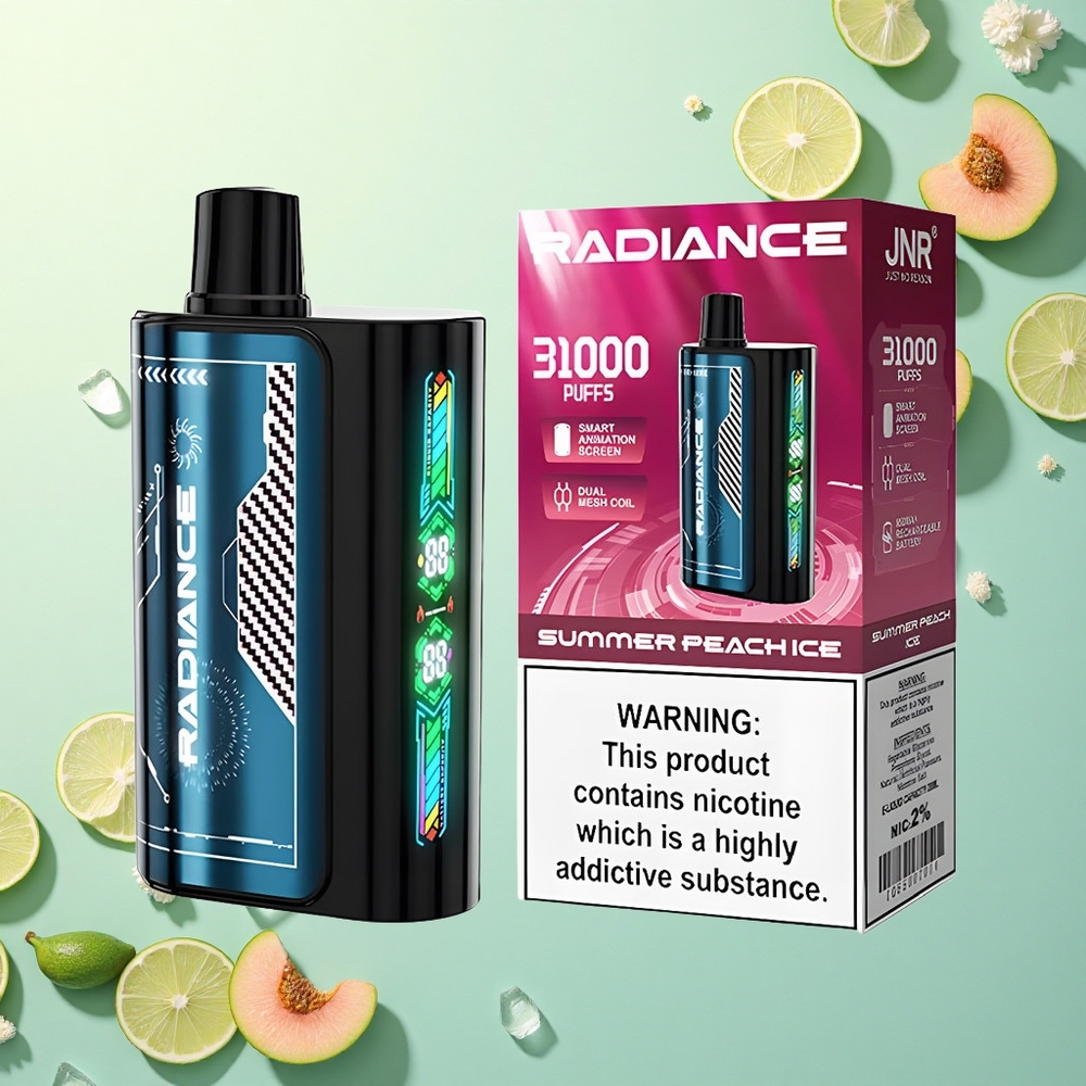 JNR Radiance 31000 Zomerperzik IJs met 950 mAh en Dual Mesh Coil