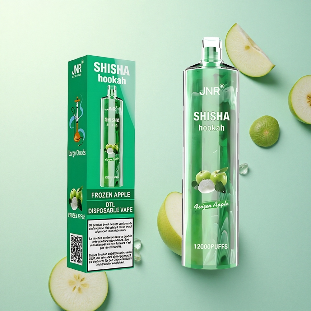 JNR Shisha Hookah 12000 Bevroren Appel met 750mAh en 24ml