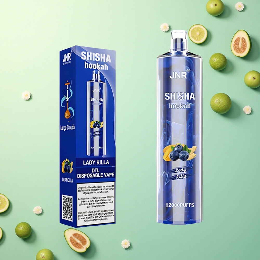 JNR Shisha Hookah 12000 Dutch: Dame Killa 24ml 0% Nicotine