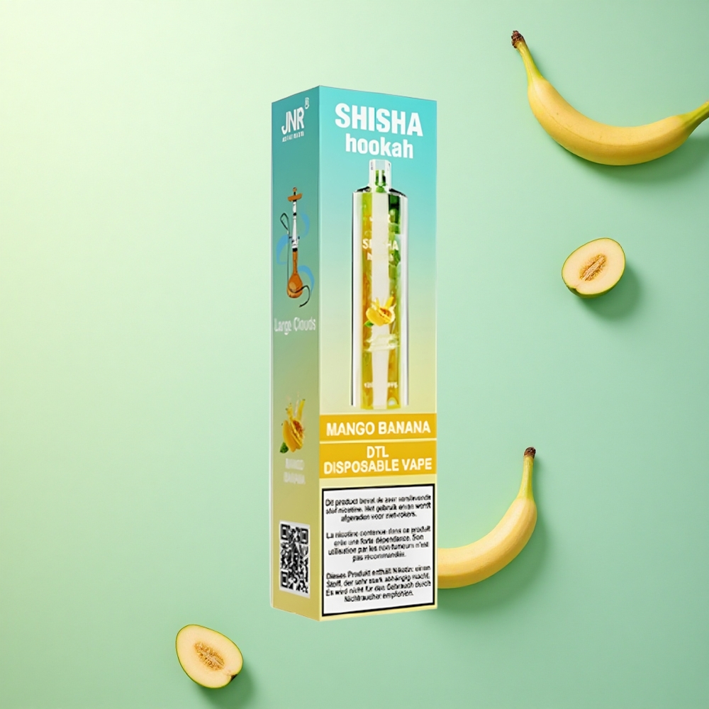 JNR Shisha Hookah 12000 Mango Banaan 750mAh 24ml