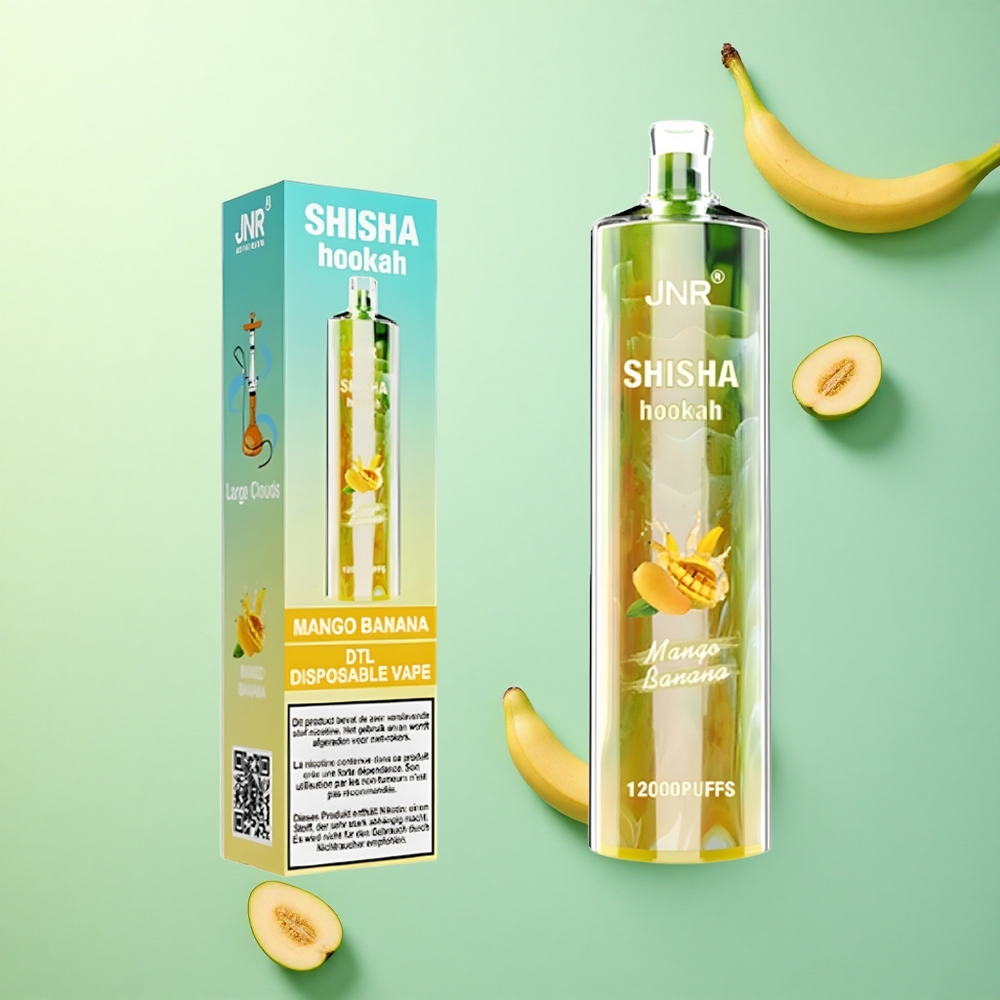 JNR Shisha Hookah 12000 Mango Banaan 750mAh 24ml