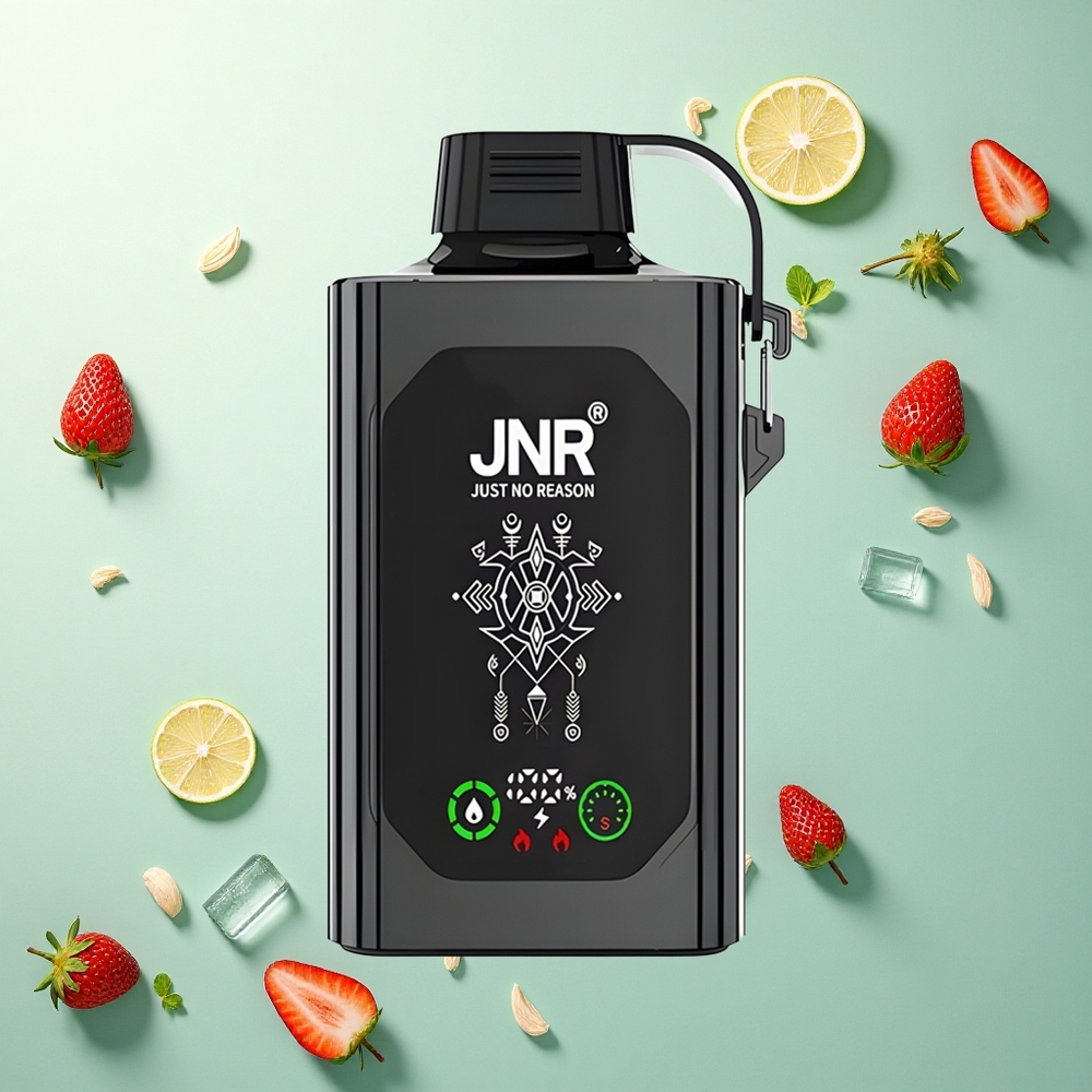 JNR Shisha Hookah Box 20500 Aardbei IJs 1000mAh Dual Mesh