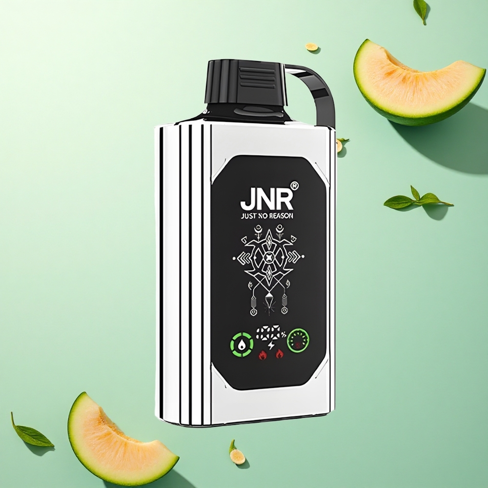 JNR Shisha Hookah Box 20500 Dubbel Meloen Munt met 1000mAh en Dual Mesh Coil