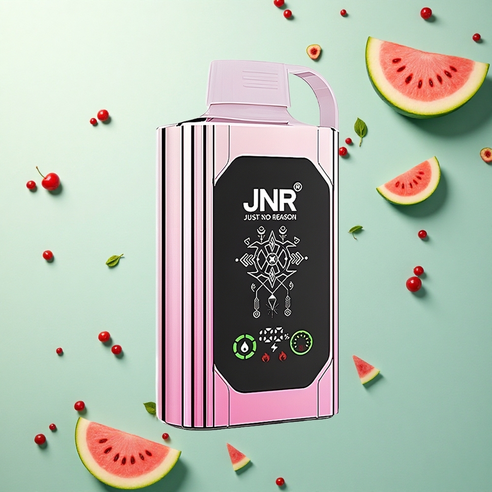 JNR Shisha Hookah Box 20500 Kers Watermeloen Freeze HD Display 1000mAh Dual Mesh Coil