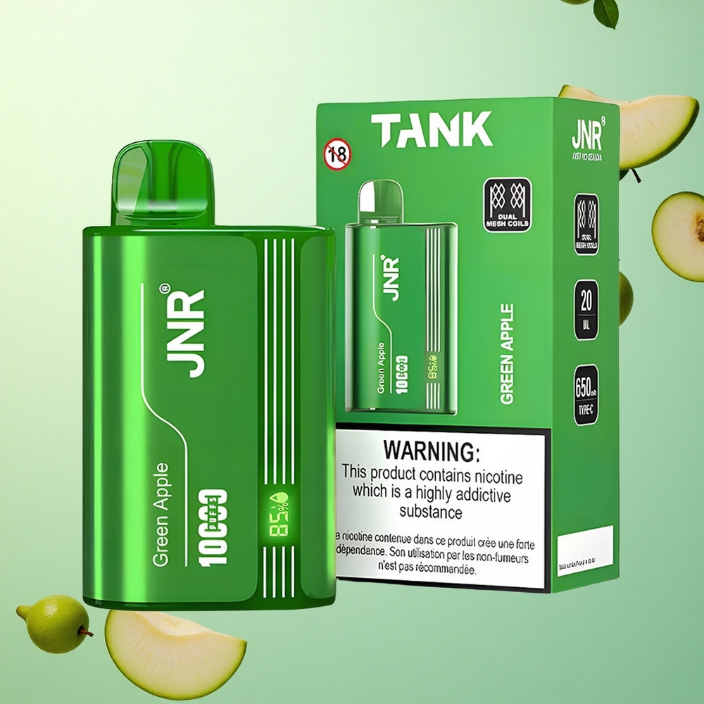 JNR Tank 10000 Groene Appel Perzik Peer Dual Mesh Coil Type-C