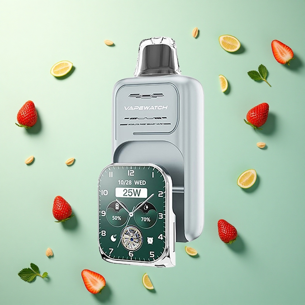 JNR VapeWatch 30000 Aardbeienijs 1000mAh Dual Mesh Coil