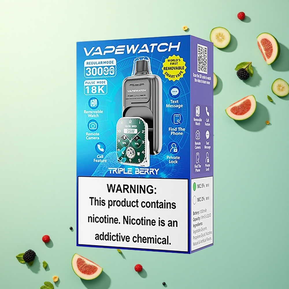 JNR VapeWatch 30000 Drievoudige Bes Dual Mesh Coil 19mL 5% nicotine