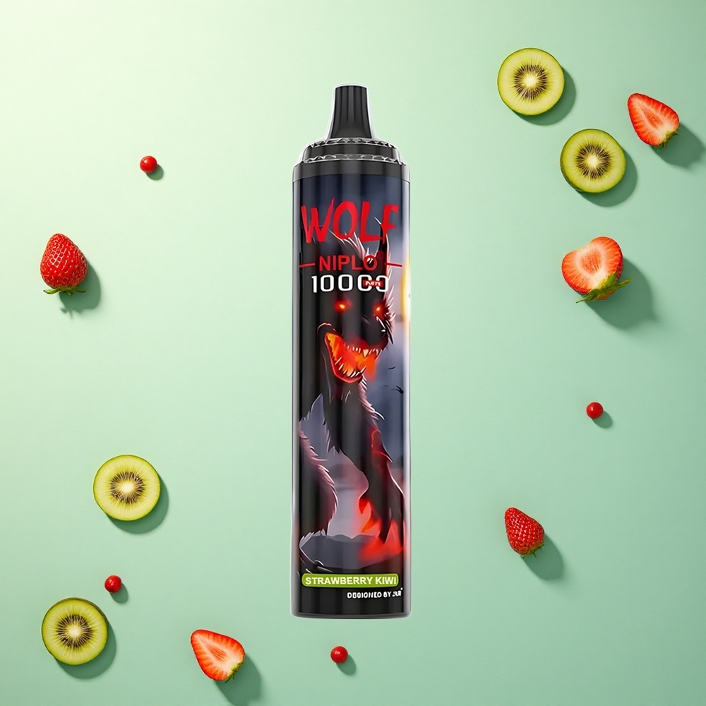 JNR Wolf Niplo 10000 Aardbei Kiwi 20ml 650mAh Type-C