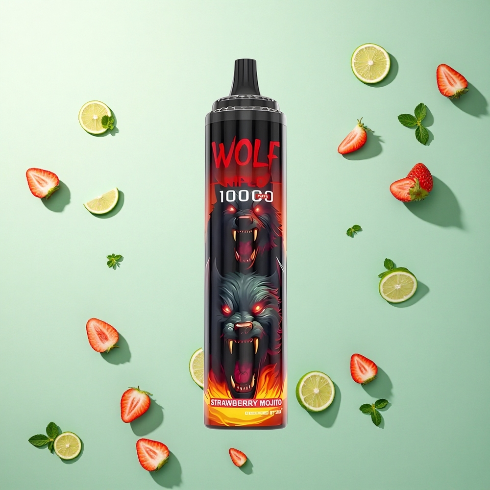 JNR Wolf Niplo 10000 Aardbei Mojito 20ml 5% nicotine Type-C