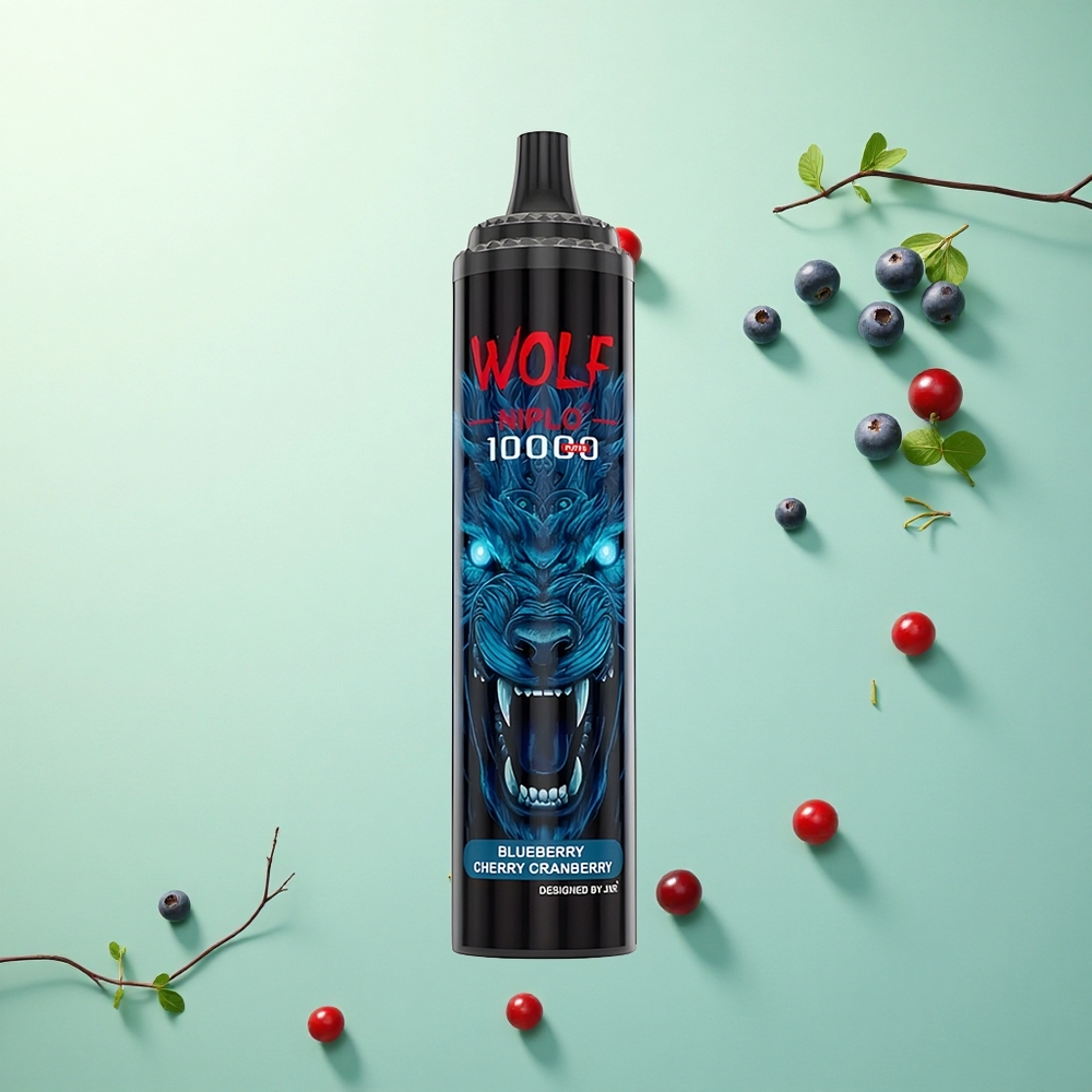 JNR Wolf Niplo 10000 Blauwe Bes Kers Veenbes 20ml Type-C 650mAh