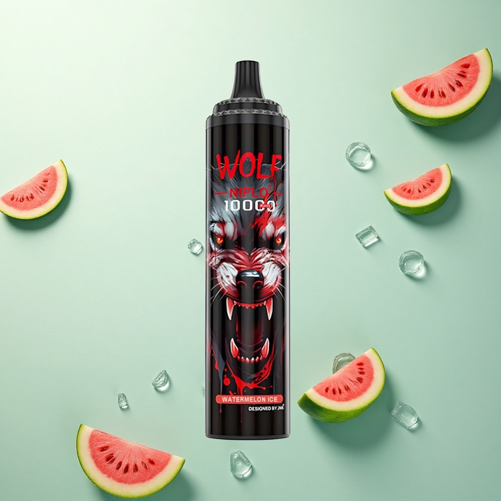 JNR Wolf Niplo 10000 Watermeloen IJs 20ml 650mAh